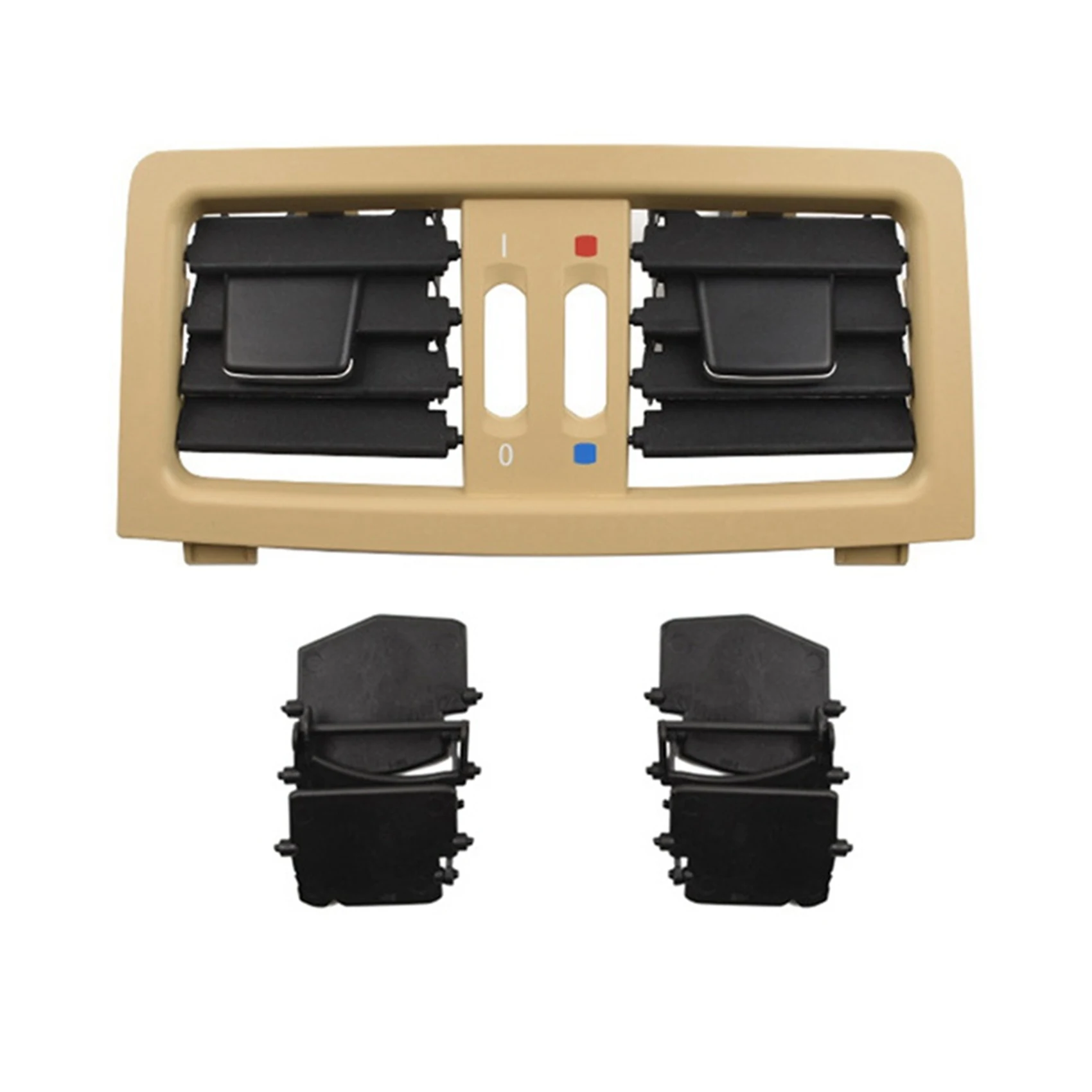 

A/C Vent Outlet Rear Center Console Fresh Air Outlet Vent Grille Cover for -BMW 5 Series E60 E61 64226957974 Beige