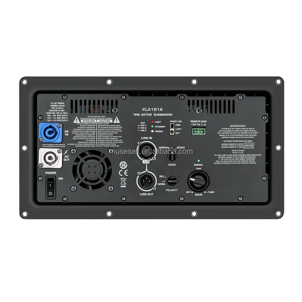 Фото Модуль усилителя мощности E/Class D DSP AMP 1000 Вт для 10, 12, 15, 18 дюймов, полночастотный динамик, усилитель сабвуфера №3