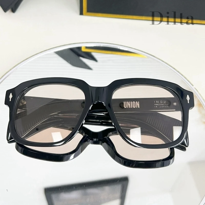 JMM люксовый бренд квадратные UNION тренды мужские женские солнцезащитные очки