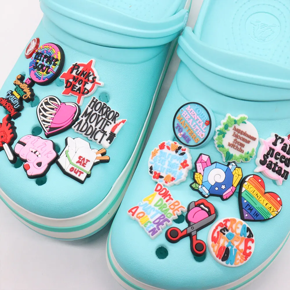 

1-16 шт., украшения для обуви из ПВХ