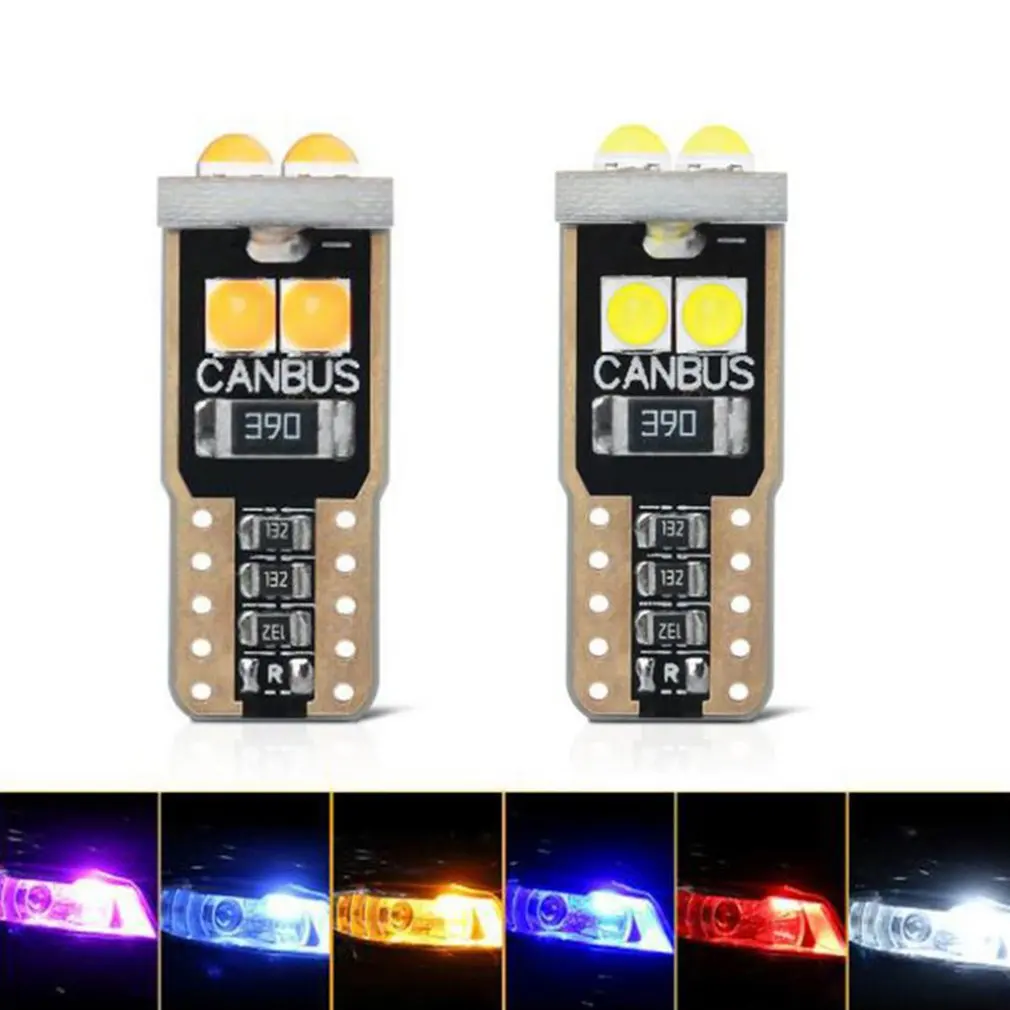 

W5W T10 3030 Lights Bulb Highlight Decoding Car Led Width Lights Headlight Bulbs Waterproof License Plate Lights Spotlight 12V