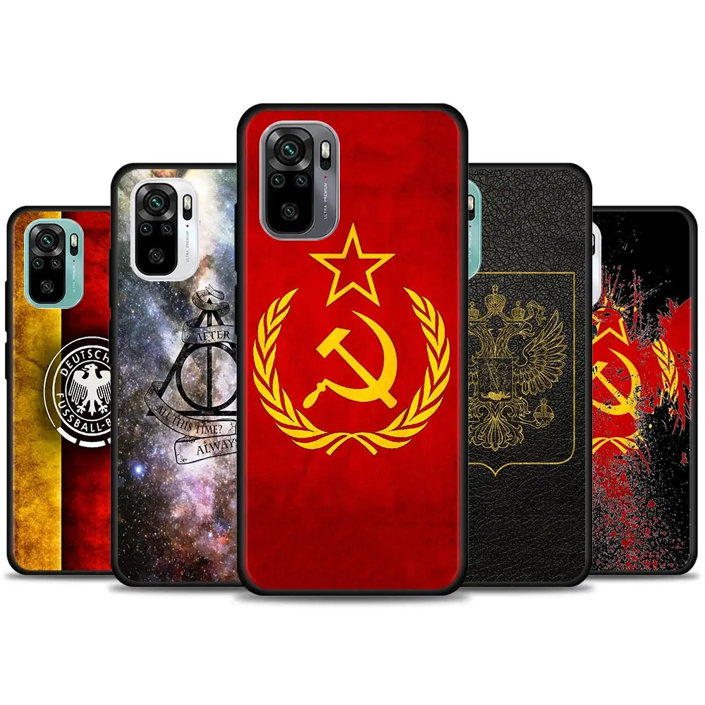 

Russia Empire Flag Coat Of Arms Phone Case for Redmi 10 9 9A 9C 9i K20 K30 K40 Plus Note 10 11 Pro Soft Case Silicone