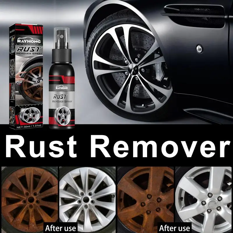 

Car Rust Remover Iron Powder Cleaning Multi-functional Derusting Spray Metal Surface Chrome Paint Anti-rust Detergent Brightener