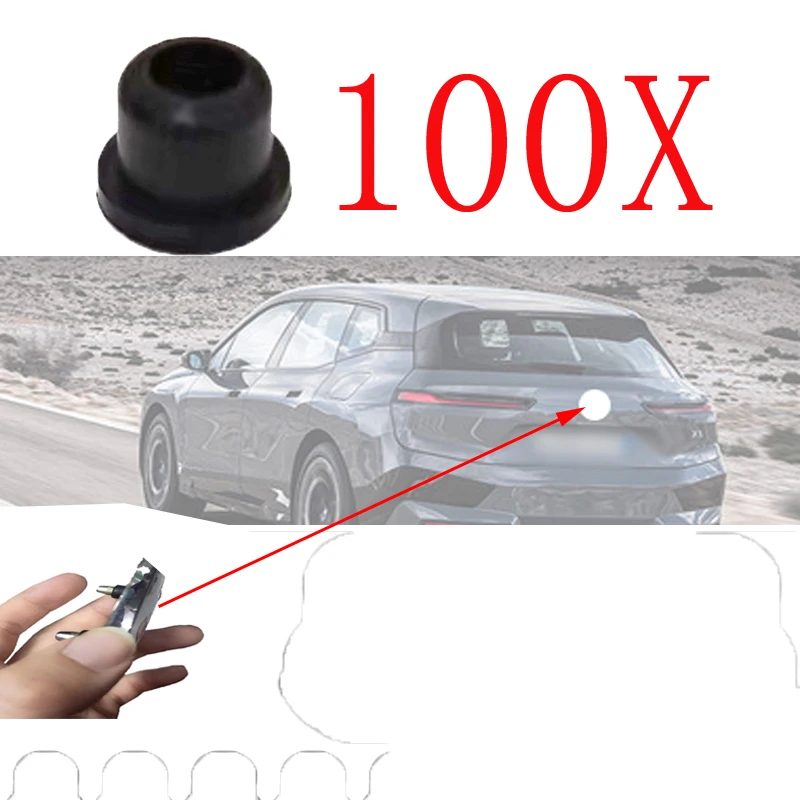 

100X простая в установке Эмблема багажника эмблема логотип люверсы для BMW X6 E71 E72 F16 M F86 G06 X7 G07