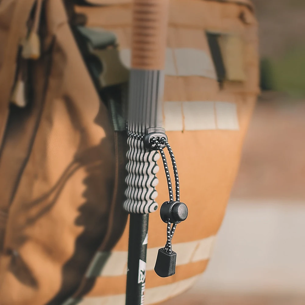 

1/5pcs Backpack Walking Stick Holder Elastic Rope Trekking Hiking Pole Fixing Tie Cord Mountaineering Staff Fastener