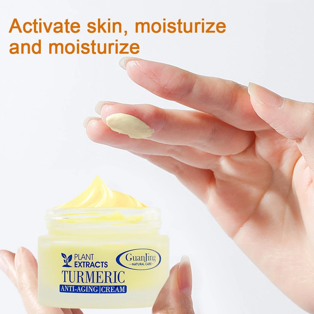 50ml Turmeric Face Cream Repair Acnes Scar Dark Spot Treatment Moisturizer Whitening Lightening Against Acne Skin Care |