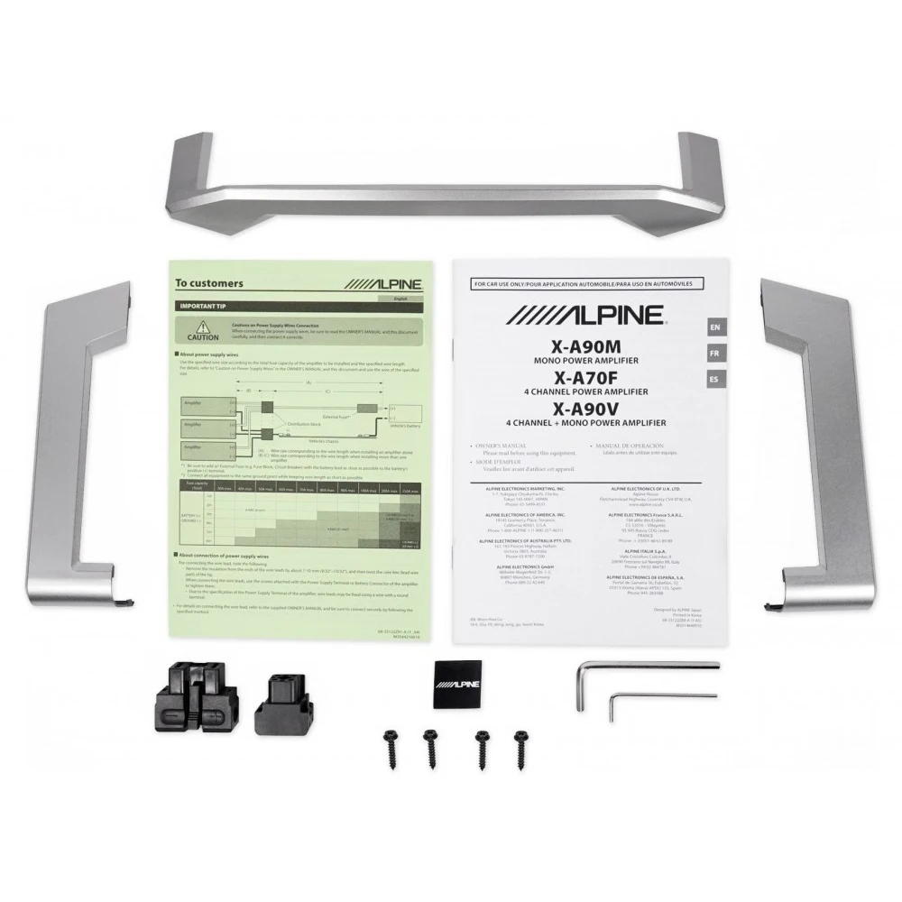 Car 1-channel amplifier ALPINE X-A90M Automobiles Electronics Audio Amplifiers |