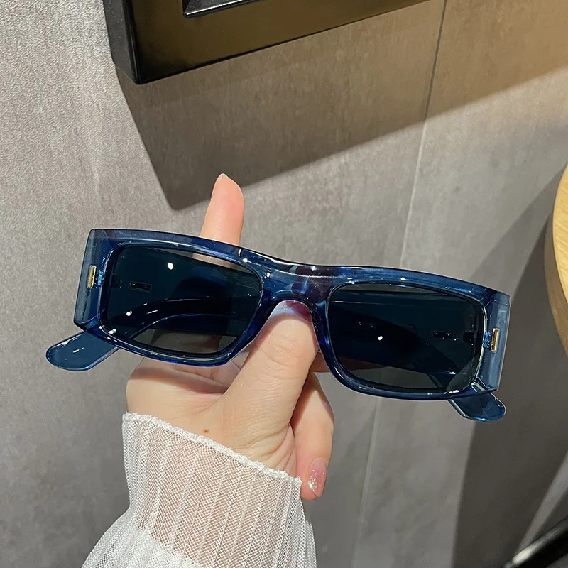 Прямоугольные солнцезащитные очки женские модные желеобразного цвета Мужские