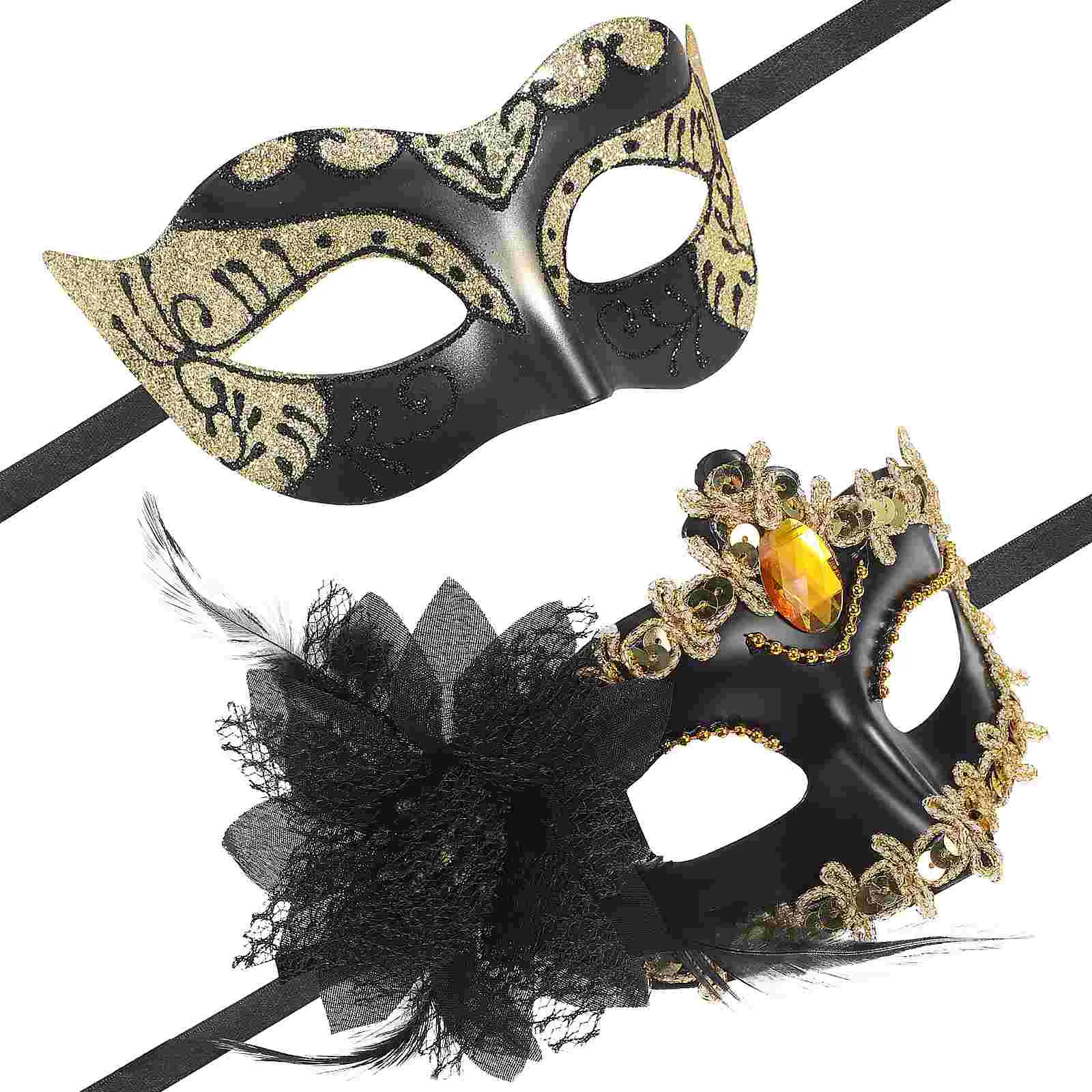 2 шт. Маскарадная бальная маска Половина костюма Маски для вечеринок