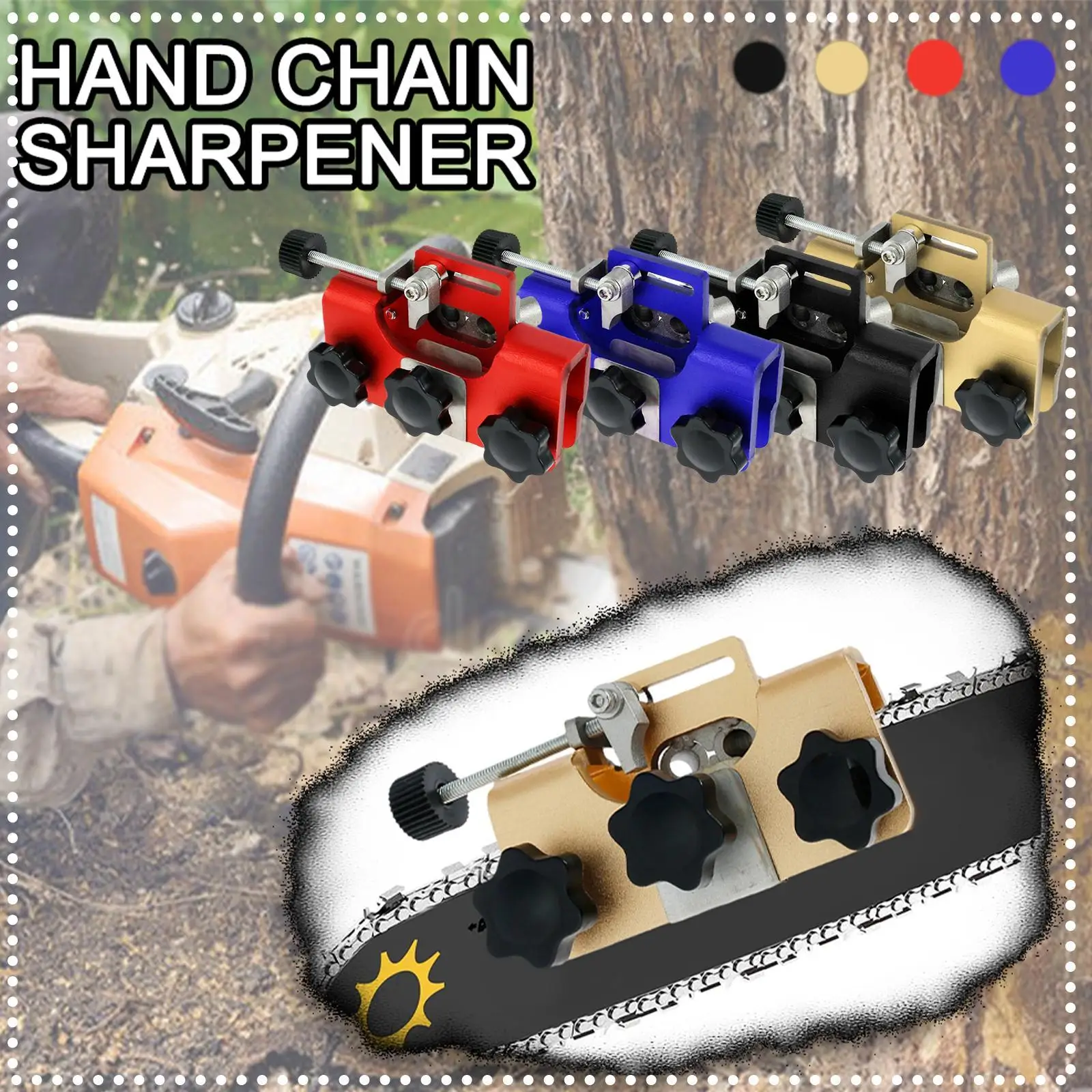 

For Most Chainsaws Electric Saws Chainsaw Sharpener With 1 Grinder Stones Chainsaw Chain Sharpening Jig Chain Saw Sharpener Too
