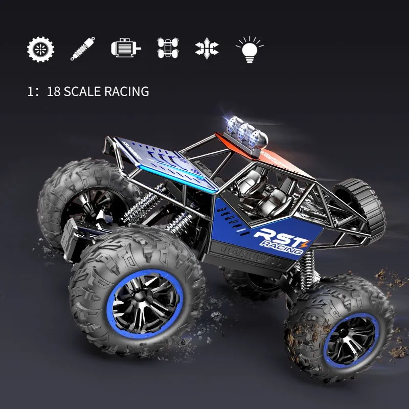 

1:18 2,4 ГГц модель автомобиля с дистанционным управлением высокоскоростной большой фут Внедорожник Багги автомобиль для езды на открытом воз...