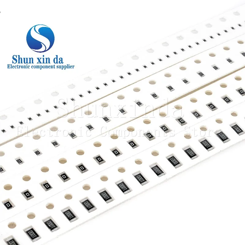 200 шт. 1% SMD резистор 0R ~ 10M 1/4W 1 10 1206 100 150 220 330 470 510 Ом Ω 1K 680 K 10K 910 1R 10R 100R 220R 330R 4K7