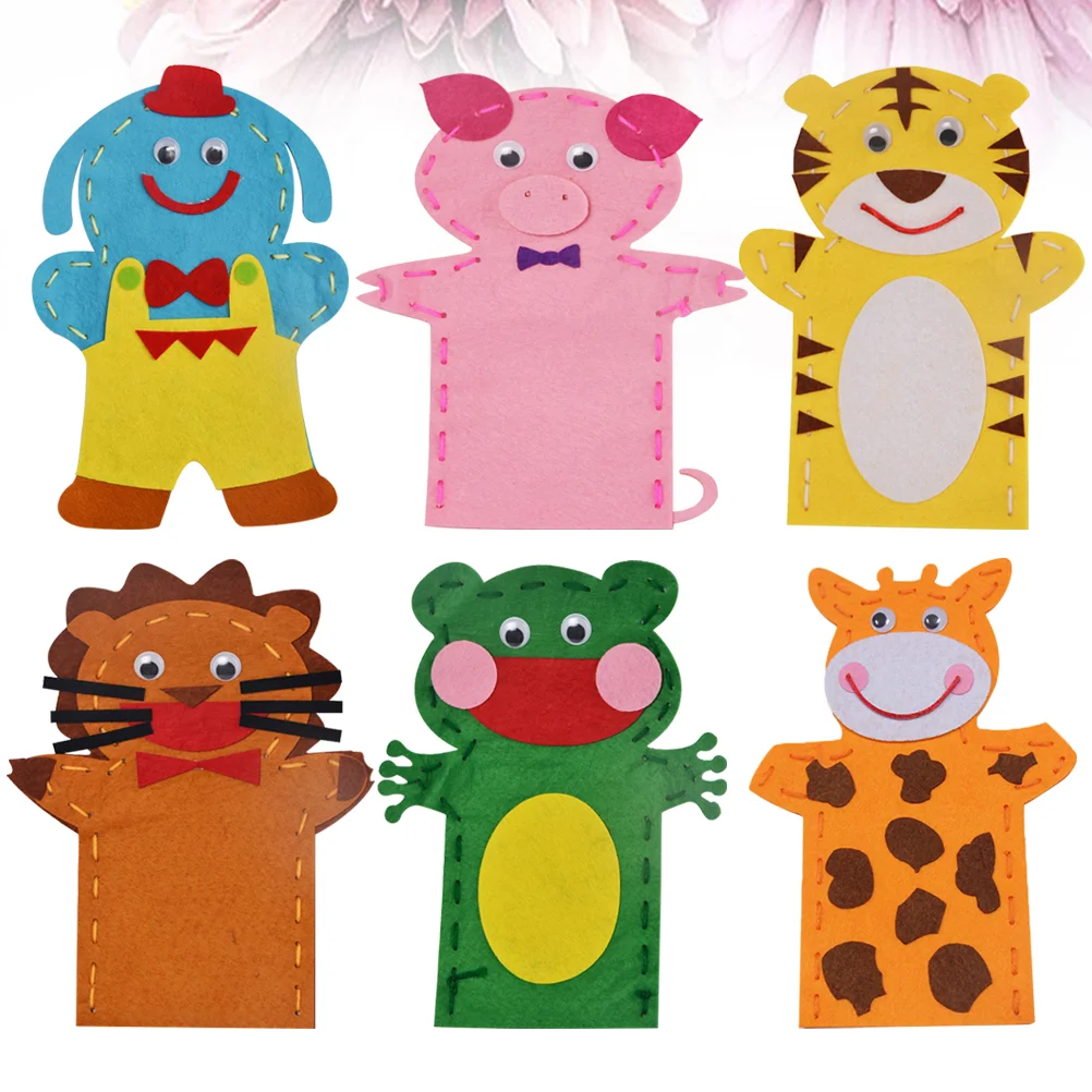 

Puppet Hand Kit Felt Puppets Kids Your Making Supplies Craft Diysockmaterial Make Party Set Create Play Craftsrole Sewing