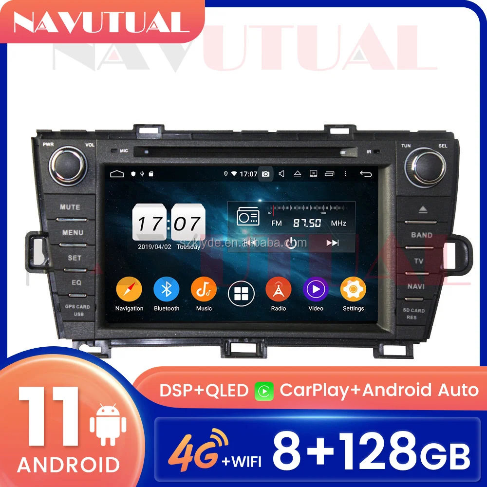 

Автомагнитола на Android 11 для Toyota Prius 2009-2012, Gps-навигация, мультимедийный плеер, аудио, стерео, DSP, головное устройство, Carplay, Wi-Fi