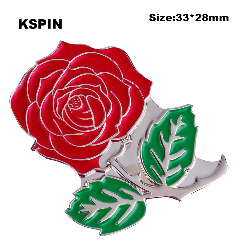 

Rose Badge lapel pins Pin badges for clothes in badges safety pin brooch XY0108