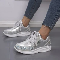 2022 women shoes outdoor sneakers casual rhinestone fashion plus size womens sports running shoes