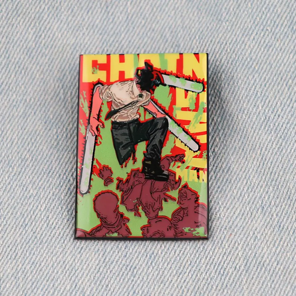 

Chainsaw Man Japanese Anime Enamel Pin Women's Brooch Lapel Pins for Backpack Cool Manga Badges Decorative Jewelry Accessories