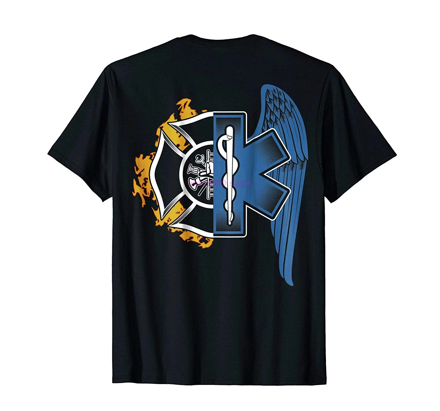 

GILDAN брендовая мужская рубашка пожарный Emt Ems рубашка с изображением крыльев