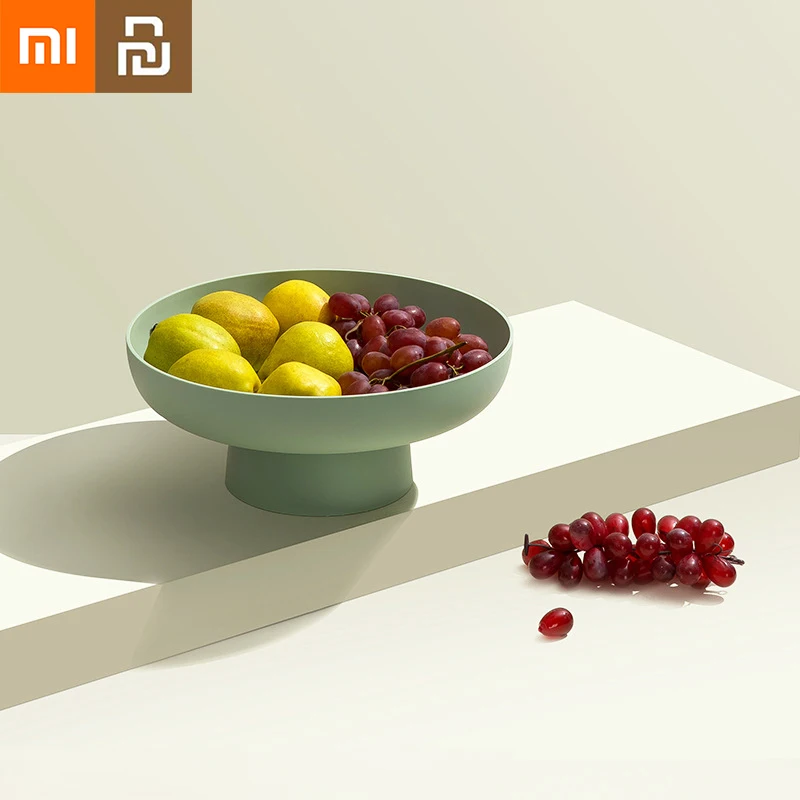 

NEW2022 Xiaomi Youpin Fruit Plate Multifunctional Household Drain Basket Simple Table Decoration Snack Rack Candy Plate Living
