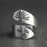 925 sterling silver male female unique ring finger elegant pattern fashion punk circle ring for woman man big jewelry rings