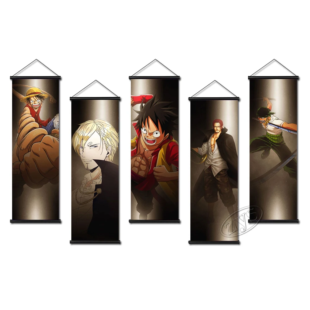 

Wall Decor One Piece Posters HD Pint Monkey D. Luffy Painting Anime Canvas Picture Shanks Hanging Scrolls Art for Living Room