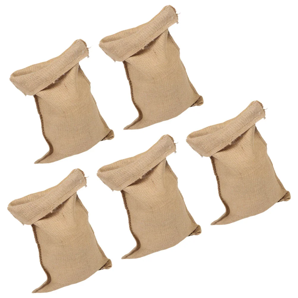 

5 Pcs Nuts Storage Bags Vegetable Sacks Absorb Water Empty Burlap Food Pouches Numb Sand Without