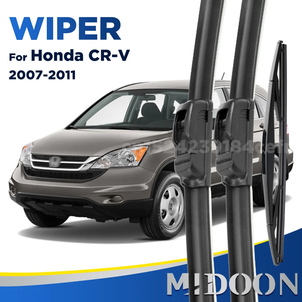 

Щетки стеклоочистителя MIDOON для Honda CRV CR-V 2007-2011, комплект переднего и заднего стекла 3-го поколения 2008 2009 2010 26 "17" 14"