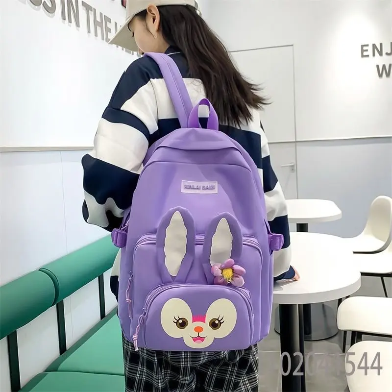 Disney Star Delu Student Schoolbag Five-piece Set for Elementary School Shoulder Bag Handbag Pen Holder Coin Purse Nylon Durable