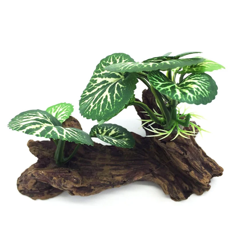 

Artificial Turtle Tree Trunk Driftwood Aquarium Fish Tank Reptile Cylinder Making Roots Plant Wood Decoration Ornament