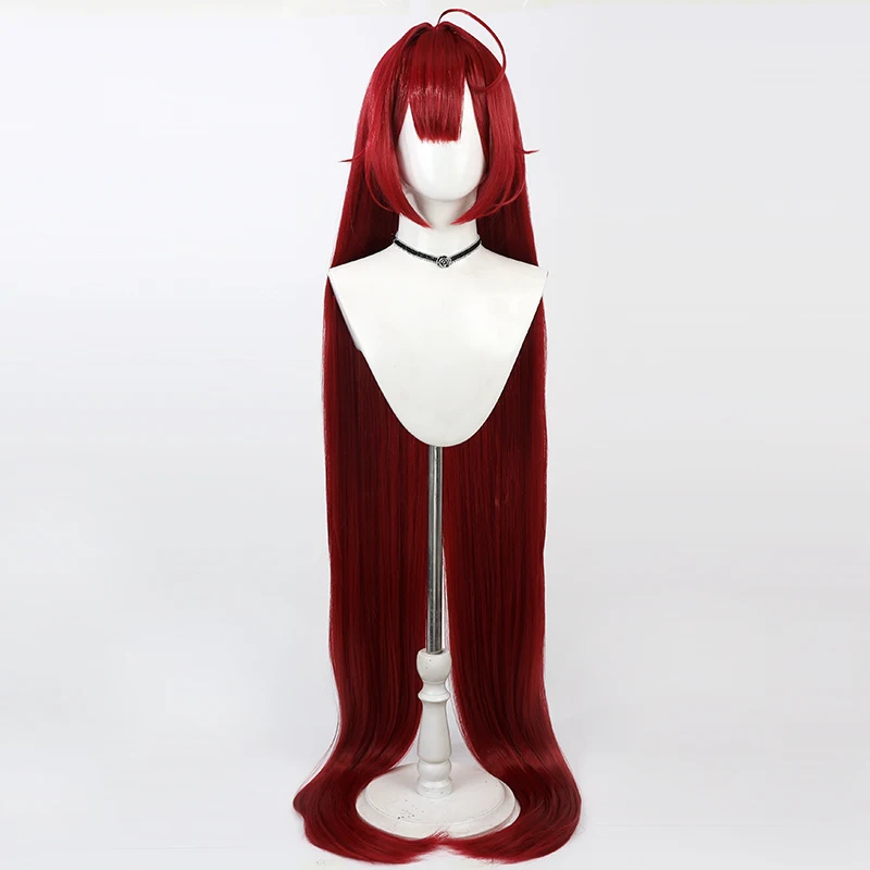 KMS Hindenburg Косплей Парик Azur Lane Темно-красный Длинные термостойкие синтетические