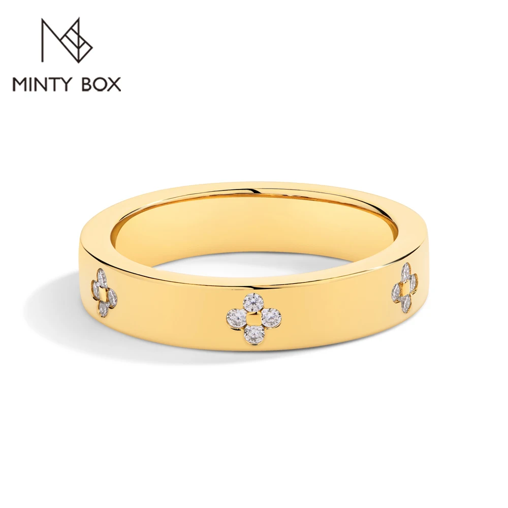 Женское кольцо с муассанитом и бриллиантами | AliExpress