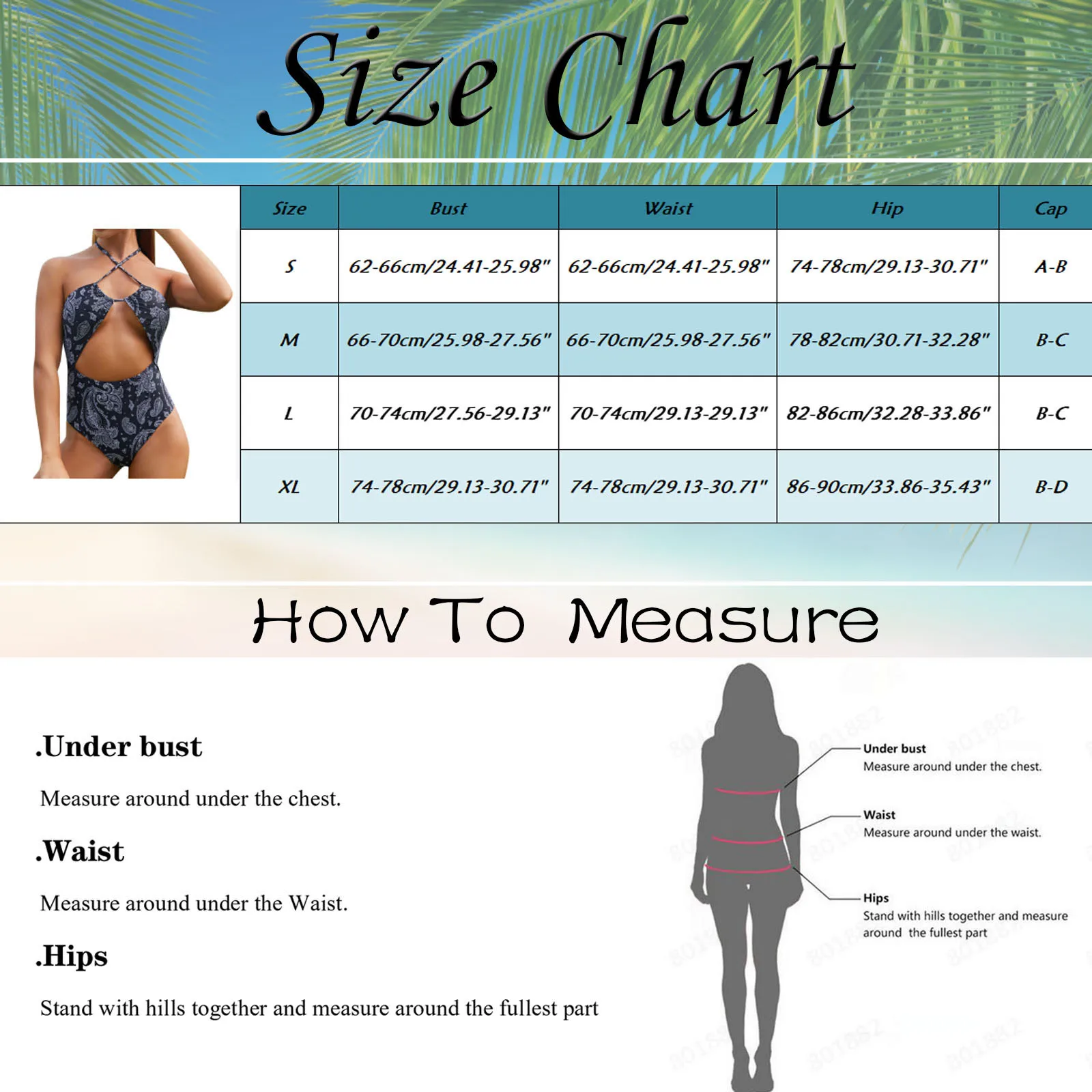 Женское сплошное бикини с высокой талией и принтом женское перекрестным вырезом