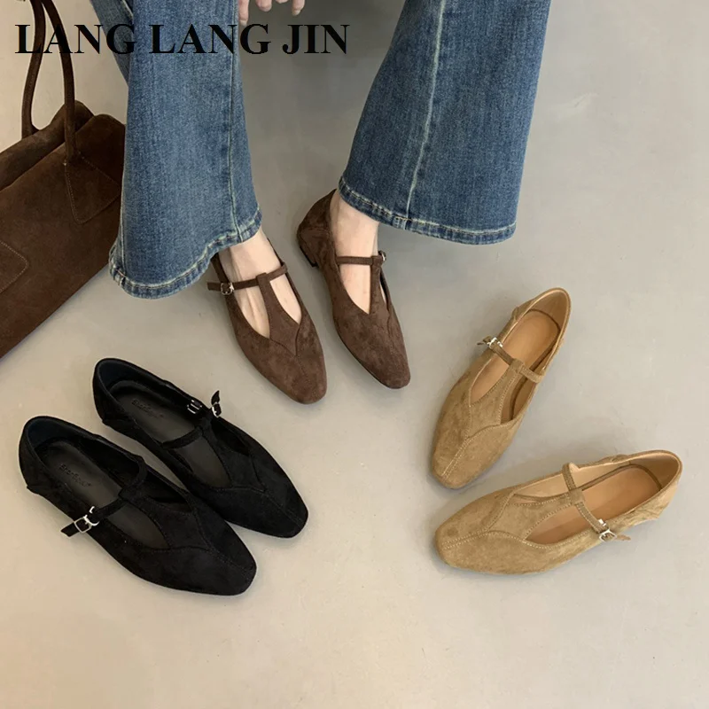 2024 новые осенние балетки на плоской подошве брендовые дизайнерские женские