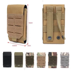 Tactical 5.5Inch Molle Cell Phone Pouch EDC Pouch Outdoor Mobile Phone Pouch Waist Tool Pack Hunting