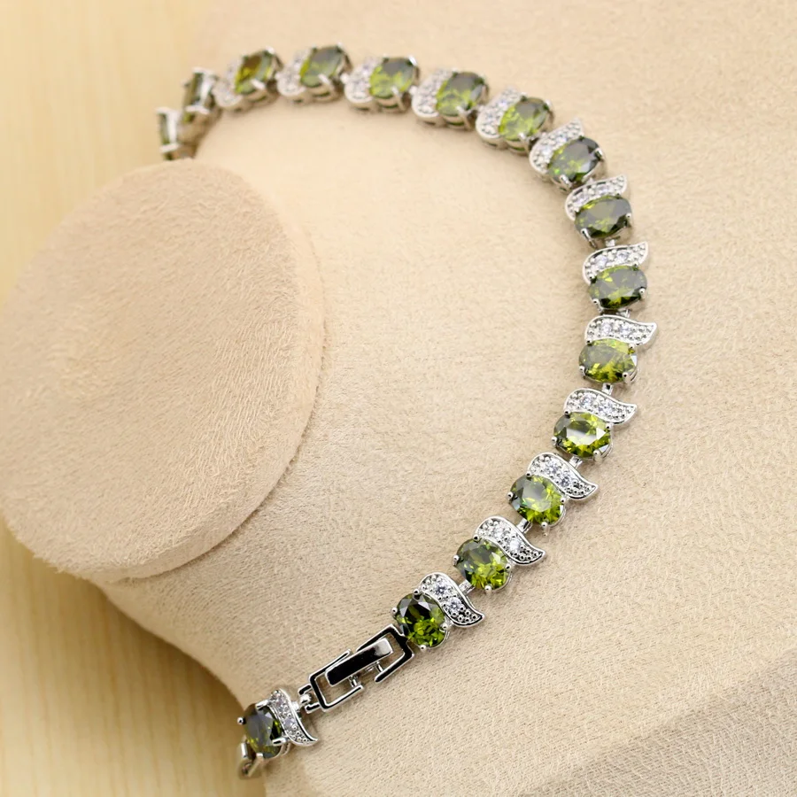 Комплект из колье и серёг серебра 925 пробы