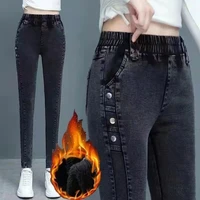woman jean pant new summer women denimblack blue jeans trousers ankle length high waisted washed trousers pants street wear