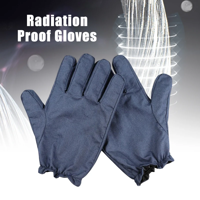 Anti-radiation Gloves Safety Protective Microwave Electromagnetic Radiation Gloves Unisex Silver Fiber EMF Shielding Gloves