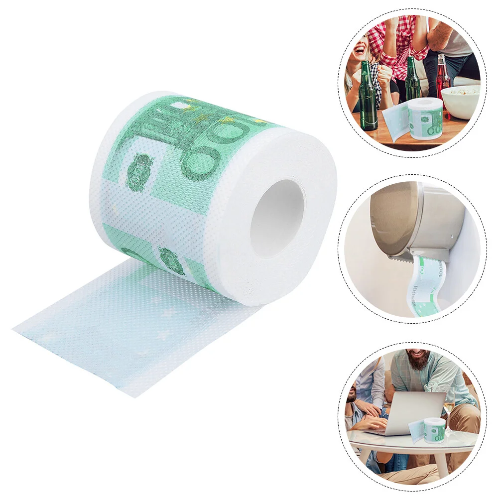 

Paper Toilet Tissue Roll Printed Funny Bathroom Napkin Novelty Gag Home Gift Facial Flower Soft Prank Tissues Printing Napkins