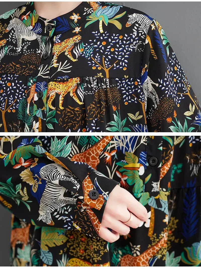 Многоуровневое платье макси с длинными рукавами в стиле бохо объемное