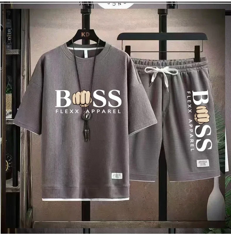 BSS FLEXX APPAREL Мужской комплект из двух предметов льняная ткань повседневная