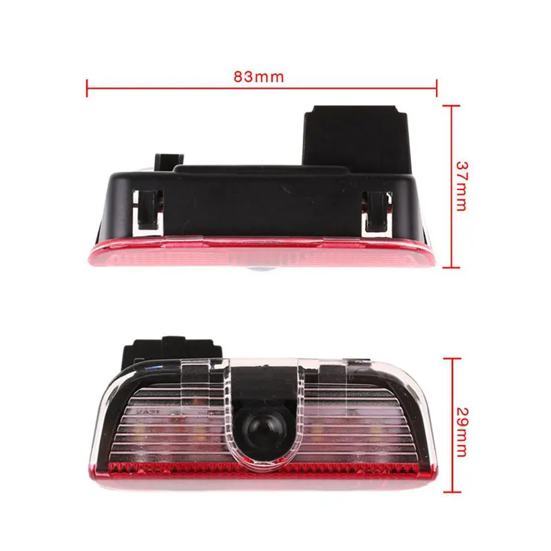 2 шт. Светодиодные автомобильные дверные фонари для VW Volkswagen Passat B6 B7 CC Golf 5 6 7 Jetta RLine R