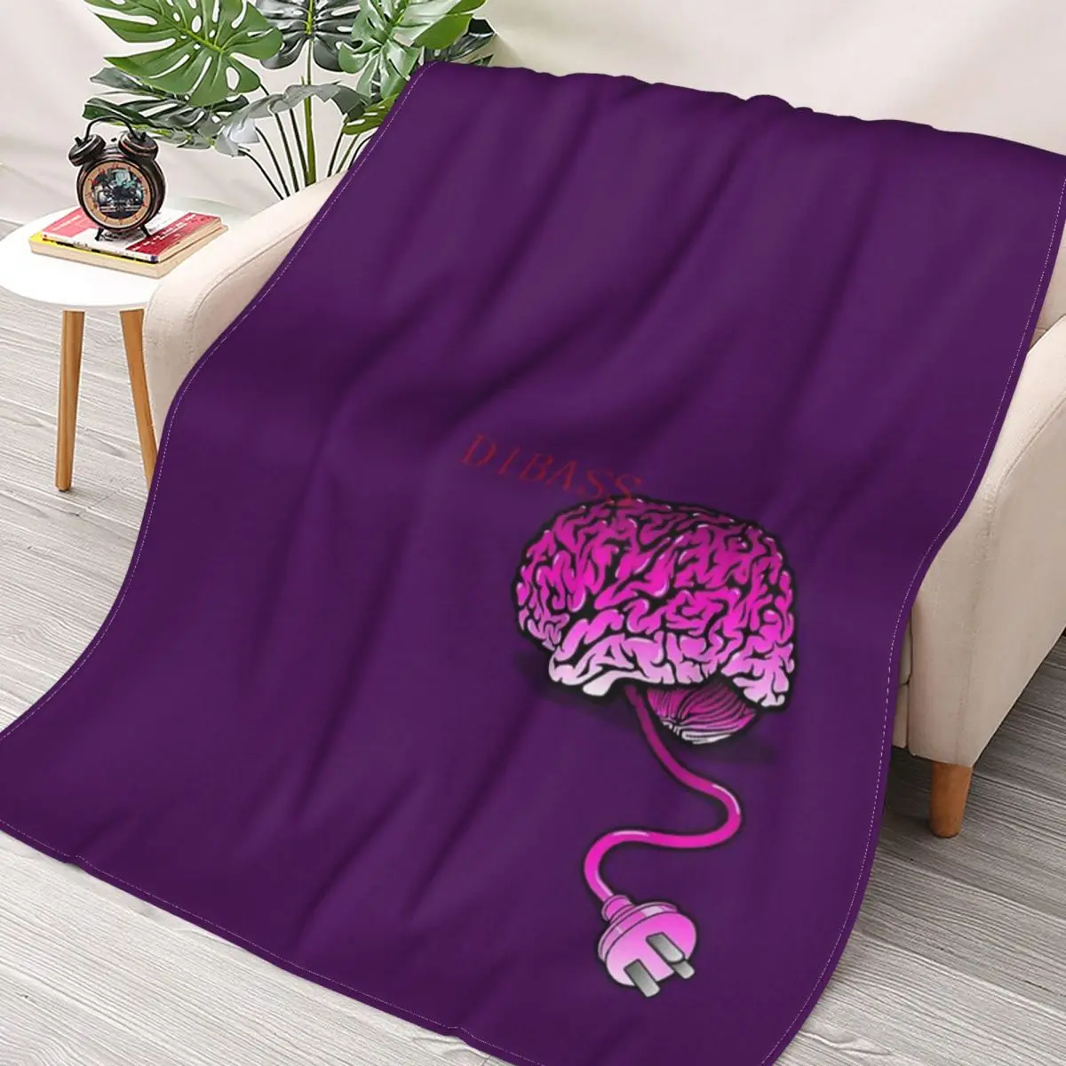 

Фланелевое Одеяло Your Brain без кофе с 3D принтом