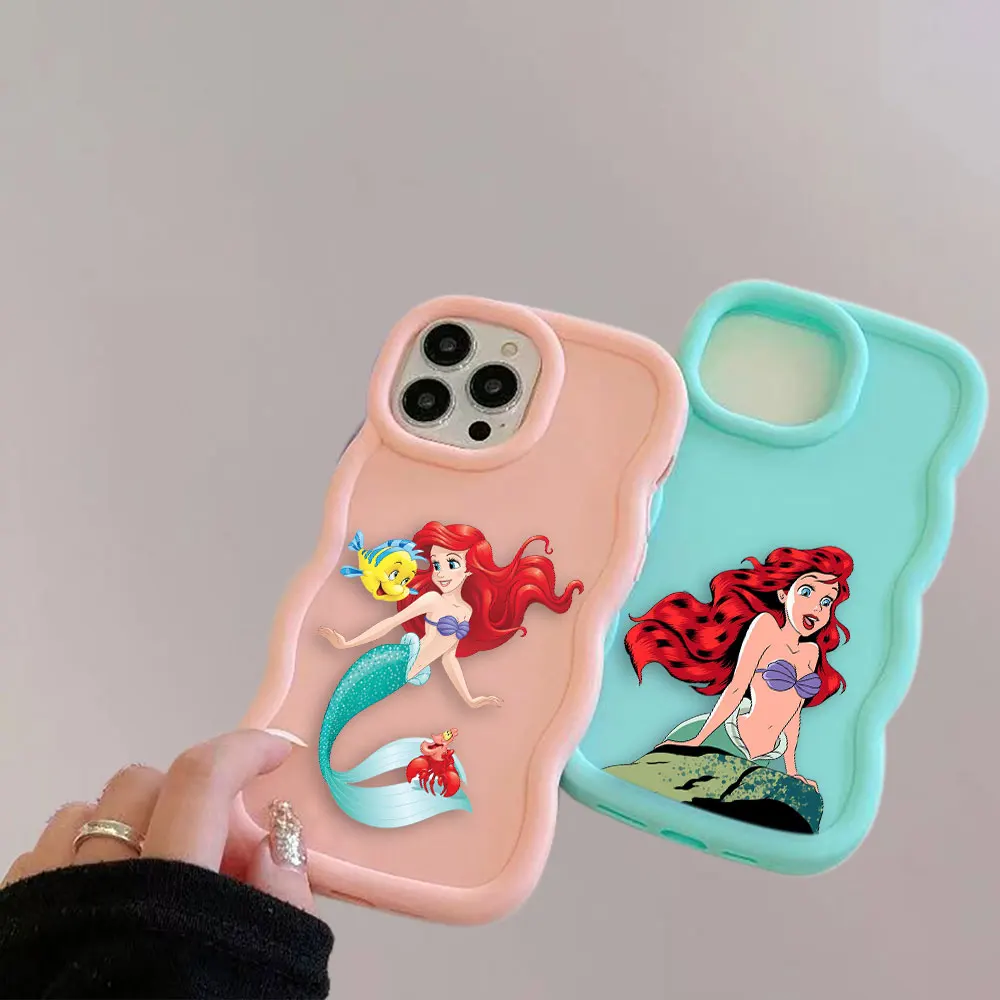 Противоударный матовый чехол для телефона с изображением русалки и девушки в