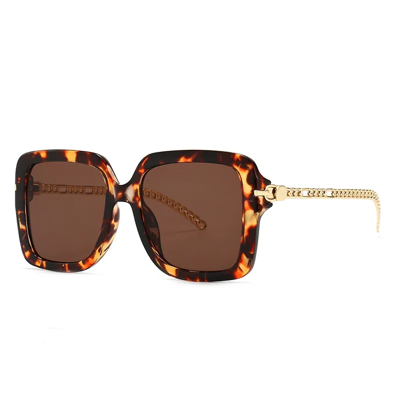 

Очки солнцезащитные TEENYOUN с металлической цепочкой для мужчин и женщин, брендовые винтажные очки UV400, 2021