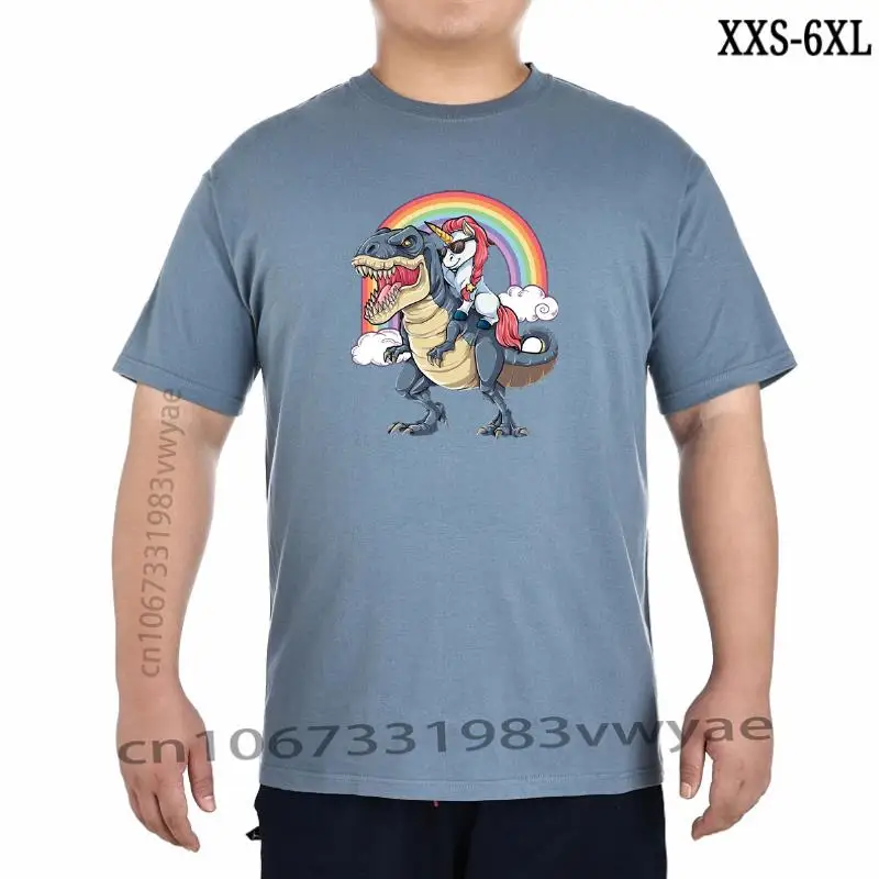 

Cartoon Unicorn Dinosaur T rex T shirt men Kids Girls Boys Tshirts women summer tops Tee Family Slim Fit camiseta cloth
