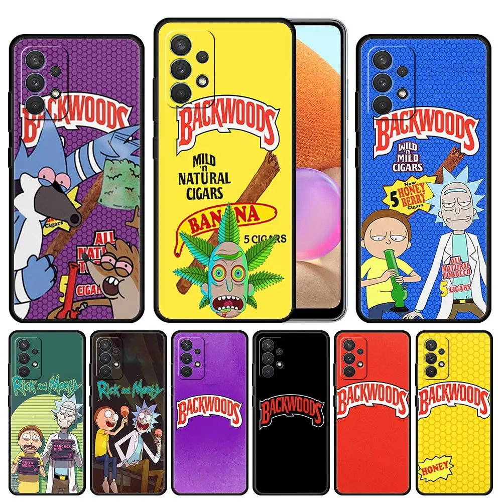 

Rick And Mortys Backwoods Honey Berry Phone Case for Samsung Galaxy A12 A51 A21s A02 A02s A22 A32 A52 A72 4G 5G Silicone Cover