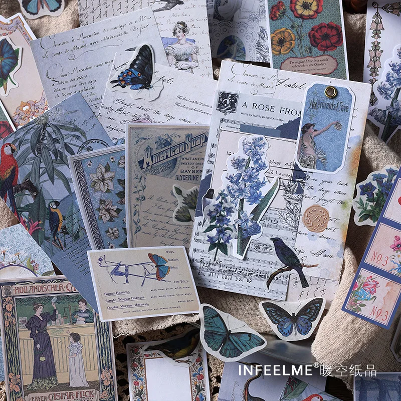 200 шт./упаковка бумажные наклейки в виде растений |