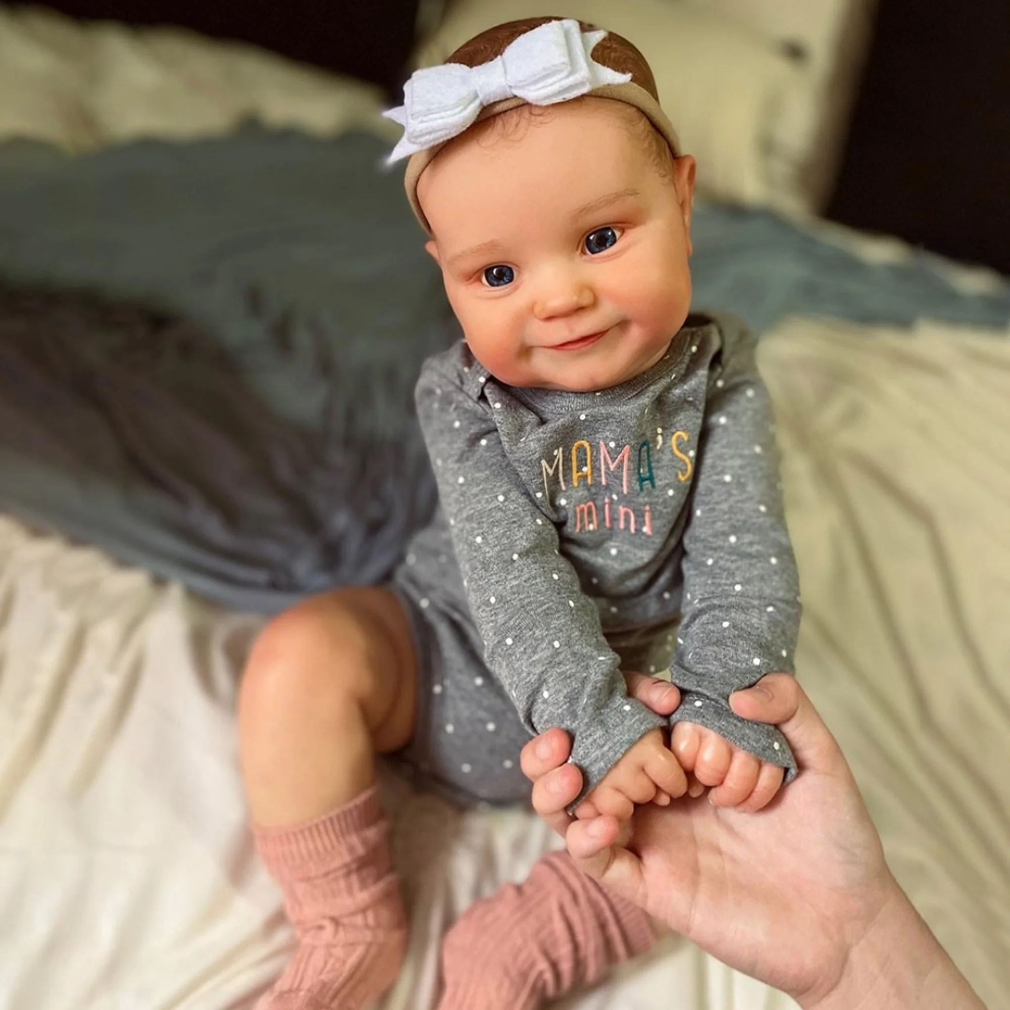 

20 Inch Maddie reborn dolls Soft Touch Newborn Baby Doll With Painted Lifelike Hair Two Version for choice