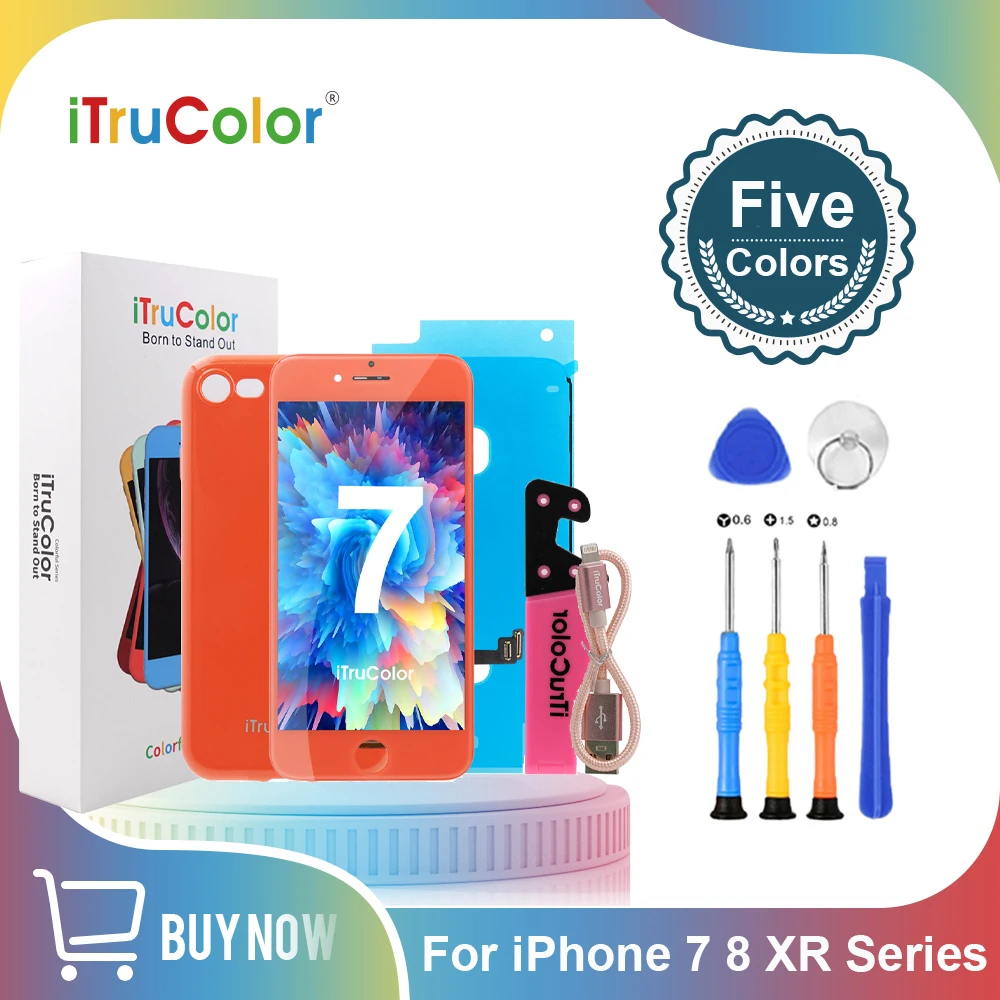 ЖК-дисплей iTruColor для iPhone 7 8 XR полный комплект в сборе сенсорный экран сменный