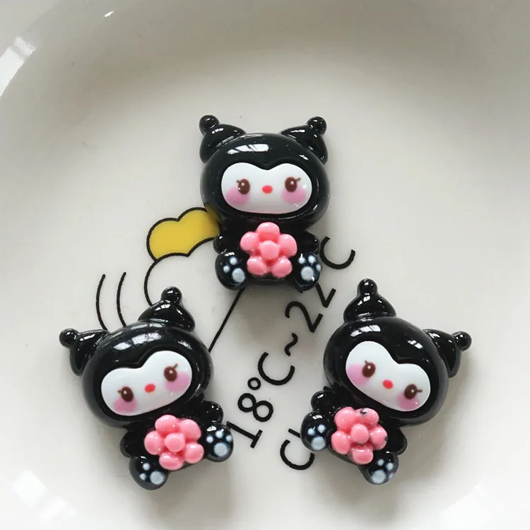 

10 шт. новый мини Kawaii мультфильм животных девушка серии плоское дно альбом для вырезок DIY изготовление ювелирных изделий аксессуары для волос A16